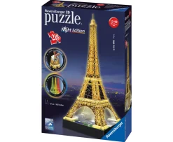 Ken Black Eiffel Tower - Night Edition, 216pc 3D Jigsaw Puzzle®| Ravensburger|Puzzles
