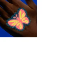 Ken Black FabLab Glow in the Dark Glitter Tattoos| Art & Crafts