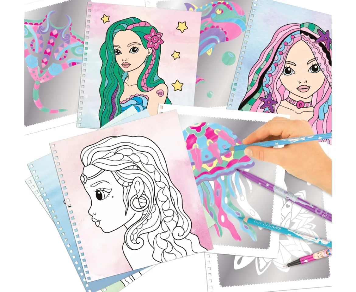 Ken Black Fantasy Model Colouring Book Silver Art| Art & Crafts