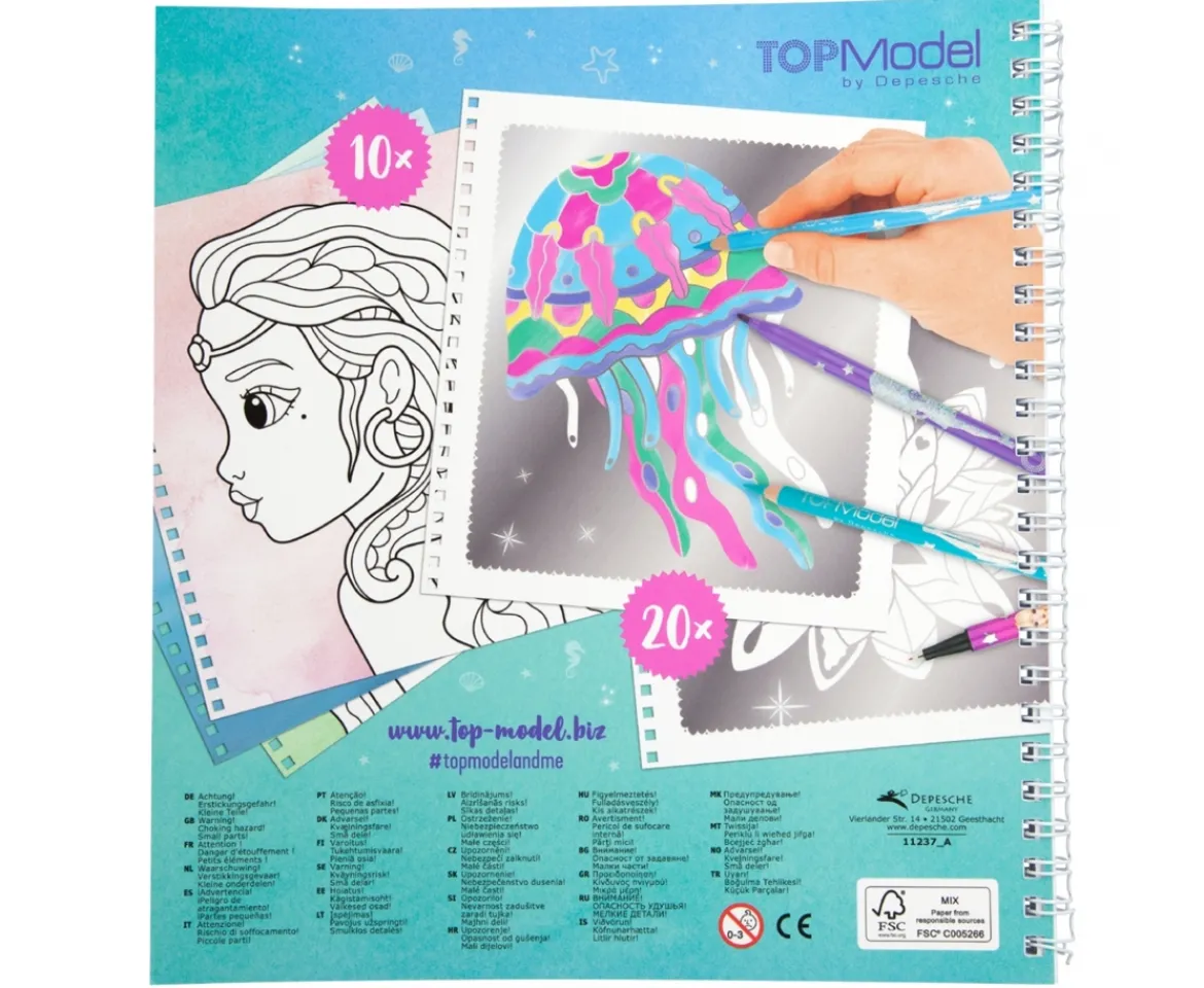 Ken Black Fantasy Model Colouring Book Silver Art| Art & Crafts