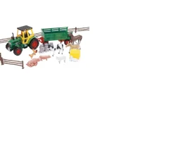 Ken Black Farm Tractor & Trailer with Animals| Farm Model Vehicles & Playsets|Action Figures & Playsets