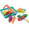 Ken Black Farmers' Market Produce Basket - Fabric Fastener Food Playset| Imaginative Play