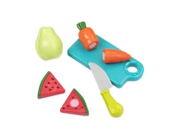 Ken Black Farmers' Market Produce Basket - Fabric Fastener Food Playset| Imaginative Play