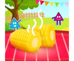 Ken Black Farmers' Market Produce Basket - Fabric Fastener Food Playset| Imaginative Play