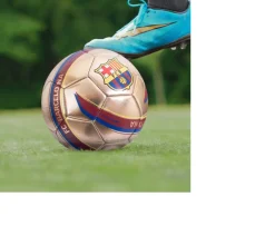 Ken Black FC Barcelona Ball Gold Metallic Size 5| Sports