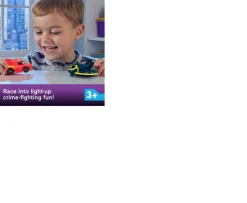 Ken Black Fisher-Price DC Batwheels Light-Up 1:55 Scale Toy Cars, Redbird And Batwing| Building & Vehicle Toys