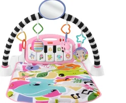 Ken Black Fisher-Price Glow and Grow Kick & Play Piano Gym Pink| Baby Play|Preschool & Electronic Learning