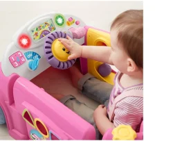 Ken Black Fisher-Price Laugh & Learn Crawl Around Learning Car - Pink| Preschool & Electronic Learning