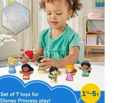 Ken Black Fisher-Price Little People Disney Princess 7 Figure Pack| Preschool & Electronic Learning