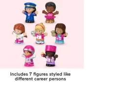 Ken Black Fisher-Price Little People Barbie You Can Be Anything Figure 7 -Pack| Preschool & Electronic Learning