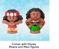 Ken Black Fisher-Price Little People Disney Princess Moana & Maui's Canoe Set| Preschool & Electronic Learning