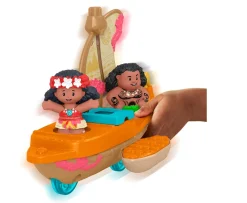 Ken Black Fisher-Price Little People Disney Princess Moana & Maui's Canoe Set| Preschool & Electronic Learning
