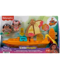 Ken Black Fisher-Price Little People Disney Princess Moana & Maui's Canoe Set| Preschool & Electronic Learning