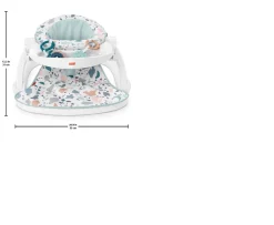 Ken Black Fisher-Price Sit-Me-Up Floor Seat with Tray| Baby Play