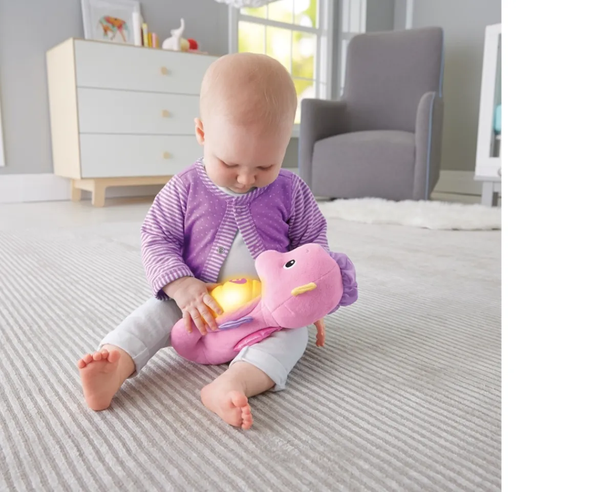 Ken Black Fisher-Price Soothe & Glow Seahorse Toy| Baby Play