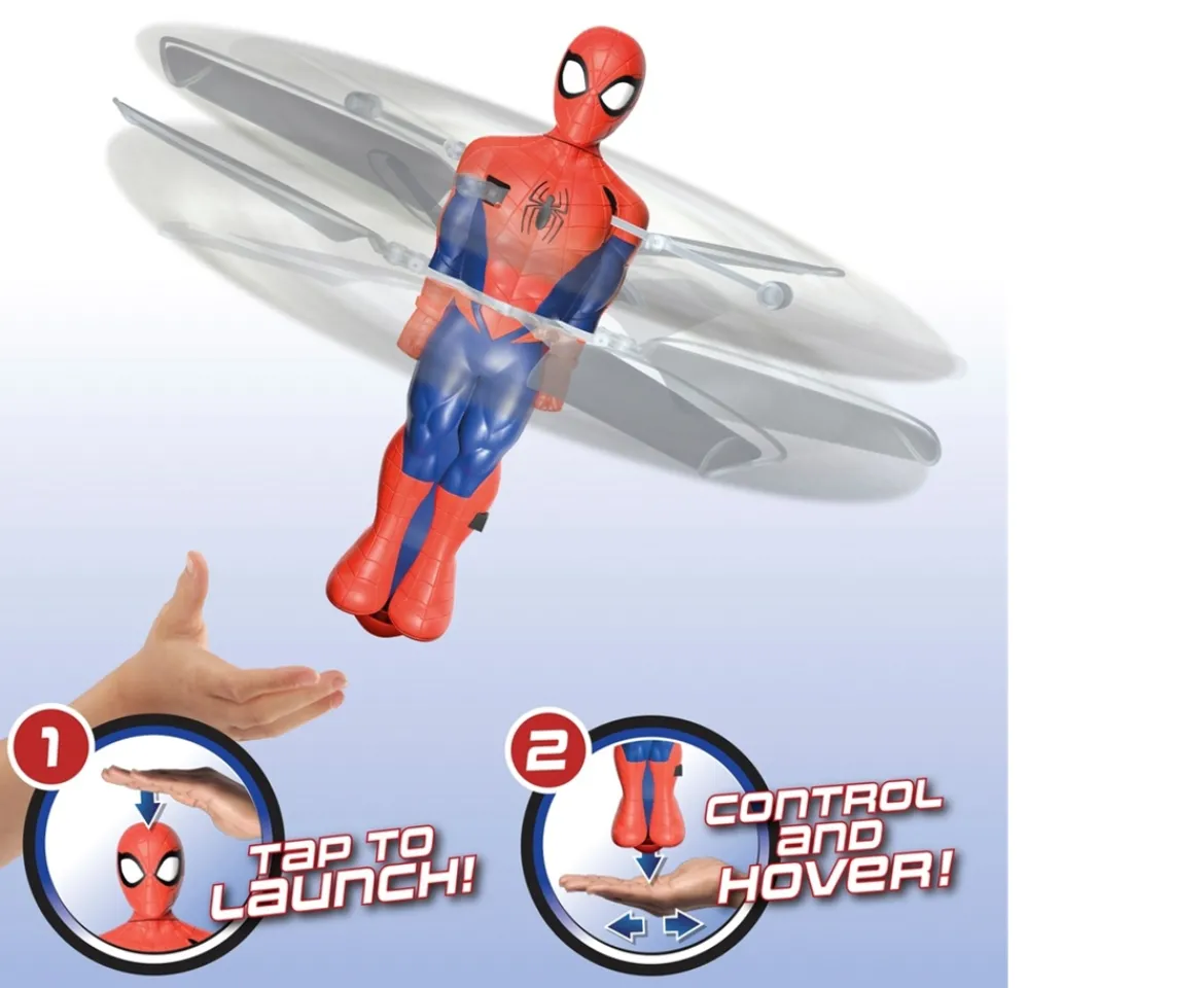 Ken Black Flying Heroes Hover n' Spin Spider-Man| Building & Vehicle Toys