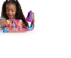 Ken Black Gabby’s Dollhouse Celebration Party Bus Playset with Gabby & DJ Catnip Figures and Accessories| Preschool & Electronic Learning