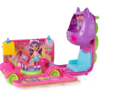 Ken Black Gabby’s Dollhouse Celebration Party Bus Playset with Gabby & DJ Catnip Figures and Accessories| Preschool & Electronic Learning