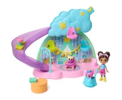 Ken Black Gabby’s Dollhouse Kitty Care Ear Purrfect Playroom 17-Piece Playset| Preschool & Electronic Learning