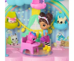 Ken Black Gabby’s Dollhouse Kitty Care Ear Purrfect Playroom 17-Piece Playset| Preschool & Electronic Learning