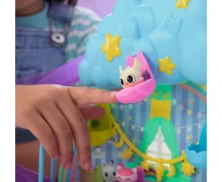 Ken Black Gabby’s Dollhouse Kitty Care Ear Purrfect Playroom 17-Piece Playset| Preschool & Electronic Learning