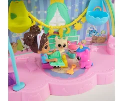 Ken Black Gabby’s Dollhouse Kitty Care Ear Purrfect Playroom 17-Piece Playset| Preschool & Electronic Learning