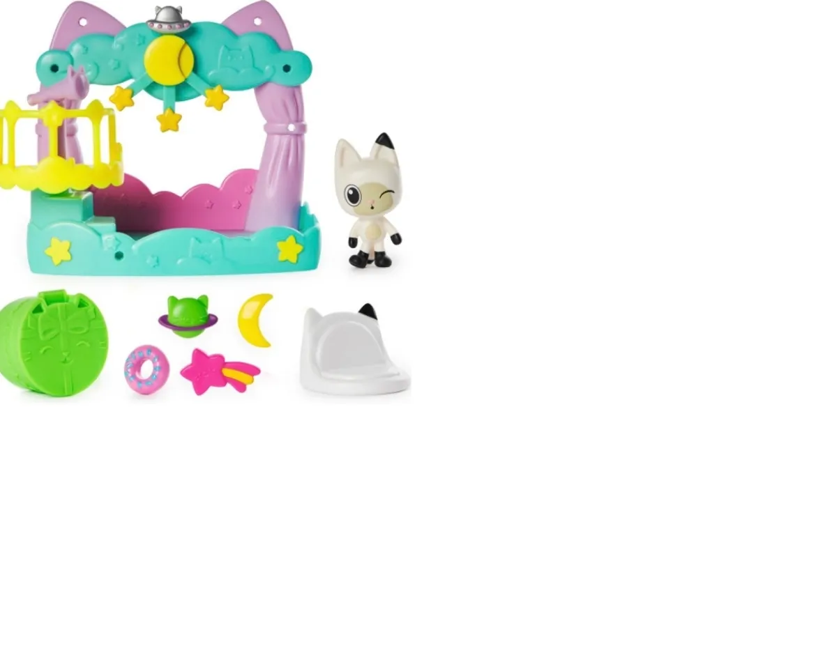 Ken Black Gabby's Dollhouse Pandy Paws Dreamy Balcony Playset| Preschool & Electronic Learning