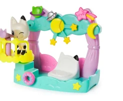 Ken Black Gabby's Dollhouse Pandy Paws Dreamy Balcony Playset| Preschool & Electronic Learning