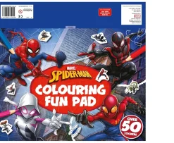 Ken Black Giant Colour Me Pad Marvel - Marvel Spider-Man: Colouring Fun Pad| Art & Crafts