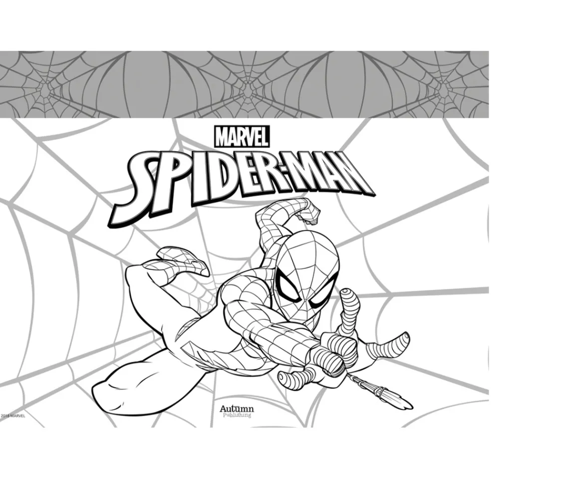 Ken Black Giant Colour Me Pad Marvel - Marvel Spider-Man: Colouring Fun Pad| Art & Crafts