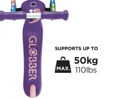 Ken Black Globber PRIMO PLUS LIGHTS Purple Scooter| Scooters