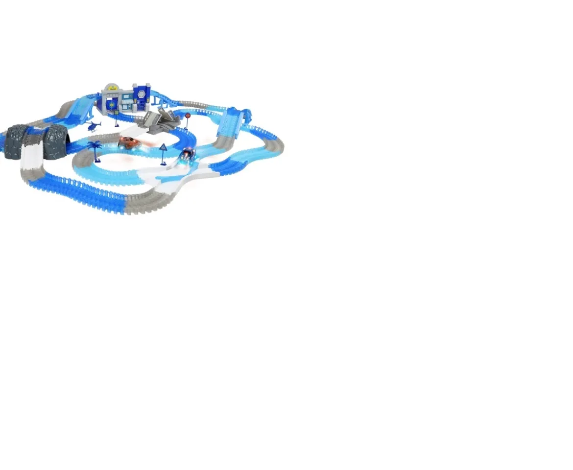 Ken Black Glow Tracks Ultimate Police Set| Building & Vehicle Toys