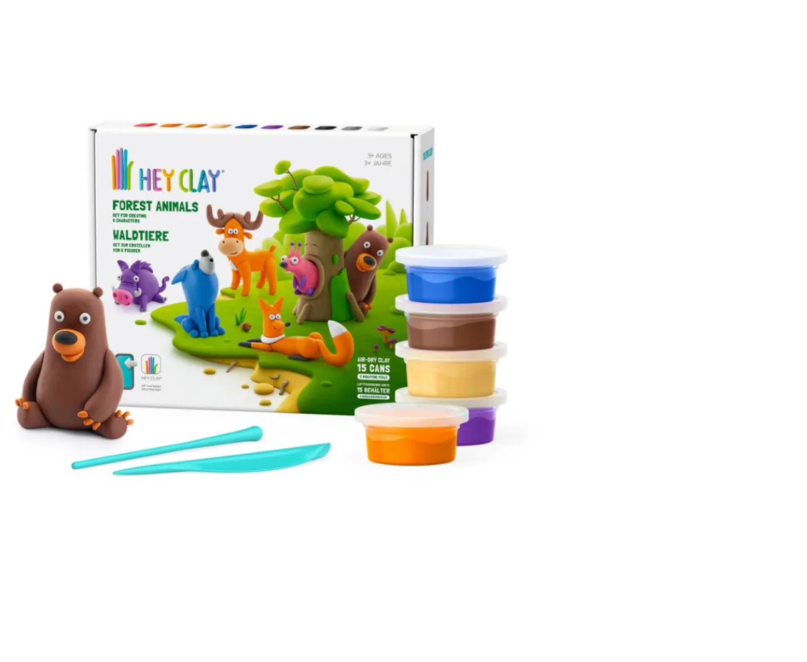 Ken Black Hey Clay Forest Animal 15 Can Set| Art & Crafts