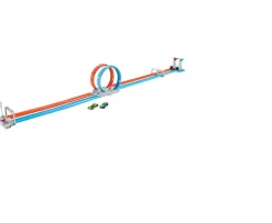 Ken Black Hot Wheels Double Loop Dash Track Set & 2 Diecast Toy Cars| Hot Wheels|Building & Vehicle Toys