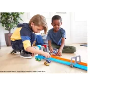 Ken Black Hot Wheels Double Loop Dash Track Set & 2 Diecast Toy Cars| Hot Wheels|Building & Vehicle Toys