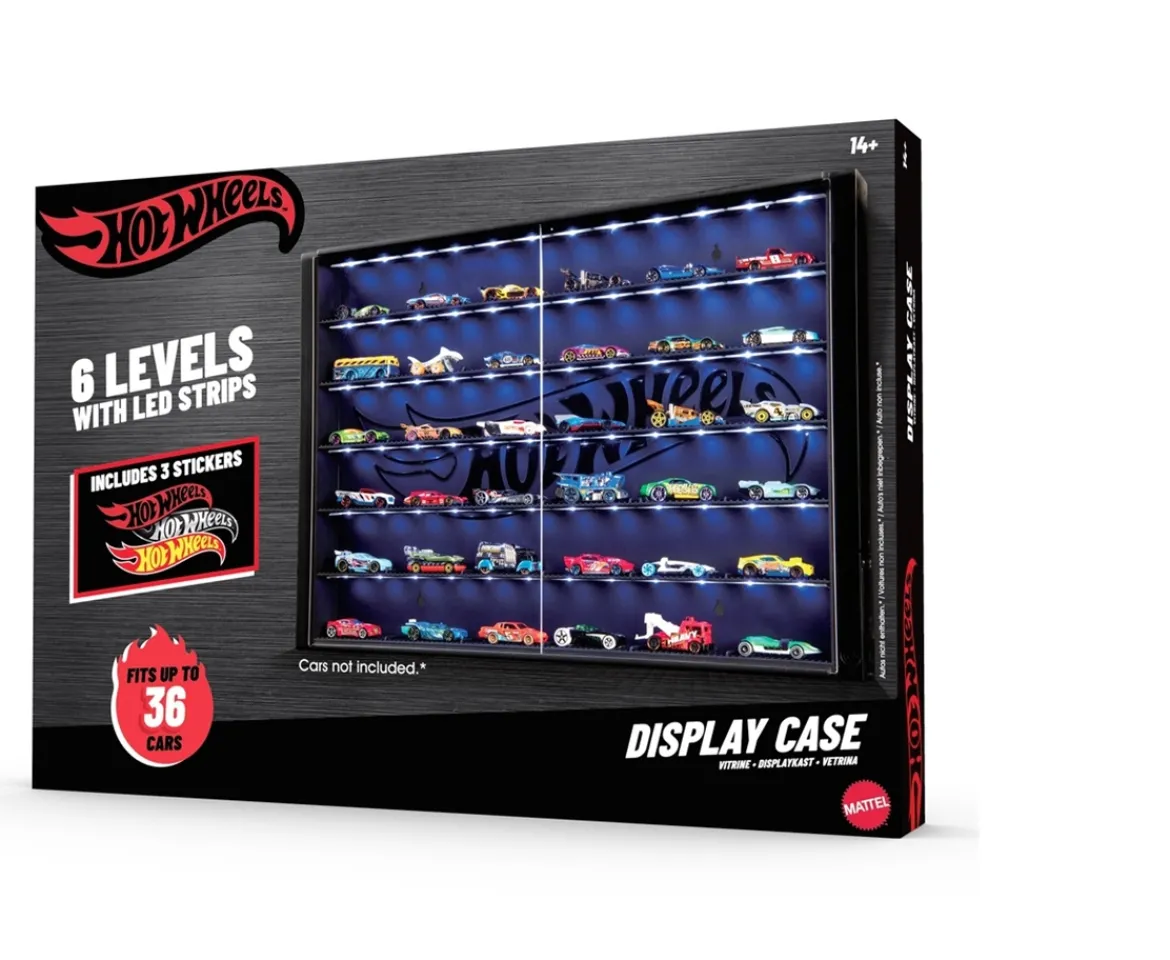 Ken Black Hot Wheels 6-Level Display Case| Hot Wheels|Building & Vehicle Toys