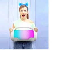 Ken Black iDance Cyclone 400x Bluetooth Party Speaker with Disco Lights| Music & Karaoke