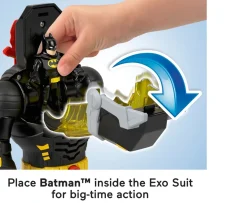 Ken Black Imaginext DC Super Friends Batman Insider & Exo Suit Set| Preschool & Electronic Learning