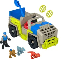 Ken Black Imaginext Jurassic World Track & Transport Dinosaur Truck Playset| Preschool & Electronic Learning