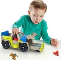 Ken Black Imaginext Jurassic World Track & Transport Dinosaur Truck Playset| Preschool & Electronic Learning