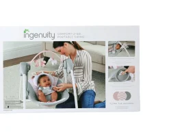 Ken Black Ingenuity Comfort 2 Go Portable Baby Swing - Flora| Baby Play