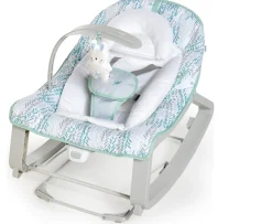 Ken Black Ingenuity Keep Cozy 3-in-1 Grow with Me Bounce & Rock Seat – Spruce| Baby Play