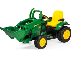 Ken Black John Deere Ground Loader 12V - Peg Perego| Tractors|Electric Ride Ons