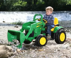 Ken Black John Deere Ground Loader 12V - Peg Perego| Tractors|Electric Ride Ons