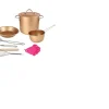 Ken Black Kitchen Corner Rose Gold Cookware Playset| Imaginative Play