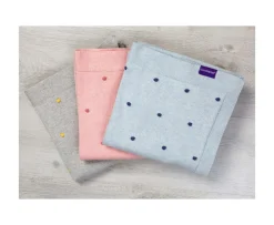 Ken Black Knitted Pom Pom Baby Blanket 80x100 cm - Pink| Nursery Furniture & Bedding