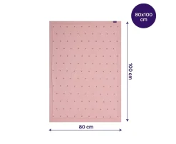 Ken Black Knitted Pom Pom Baby Blanket 80x100 cm - Pink| Nursery Furniture & Bedding
