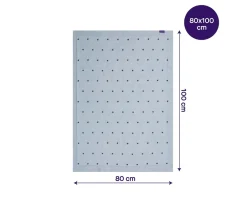 Ken Black Knitted Pom Pom Baby Blanket 80x100 cm - Blue| Nursery Furniture & Bedding