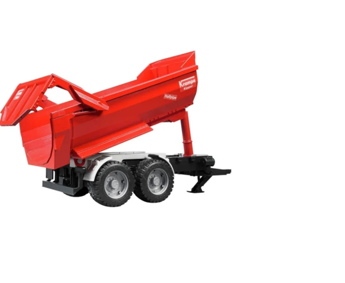 Ken Black Krampe Halfpipe Tipping Trailer| Bruder|Farm Model Vehicles & Playsets