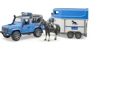 Ken Black Land Rover Defender Police Vehicle W/ Accessories| Bruder|Farm Model Vehicles & Playsets